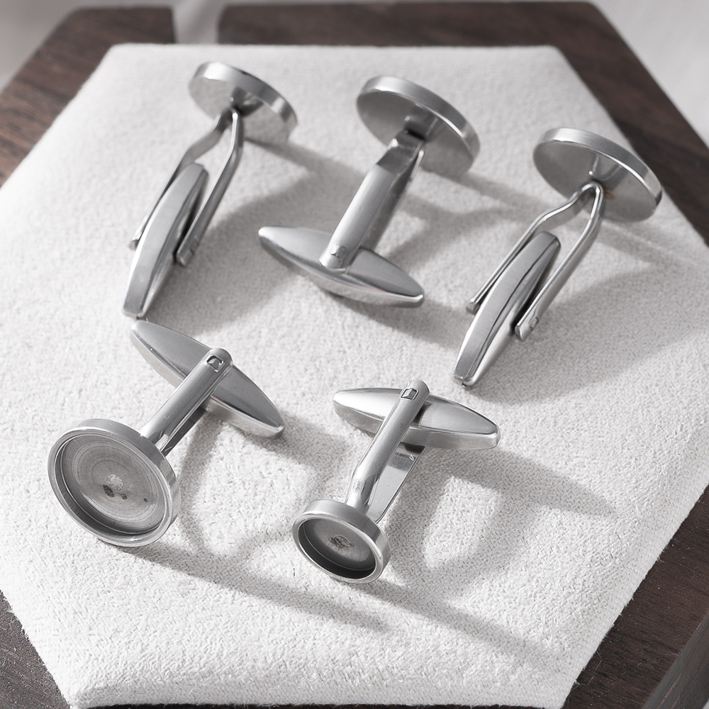 Men Accessories Jewellery - 5Pcs Stainless Steel Cufflinks Cuff Button