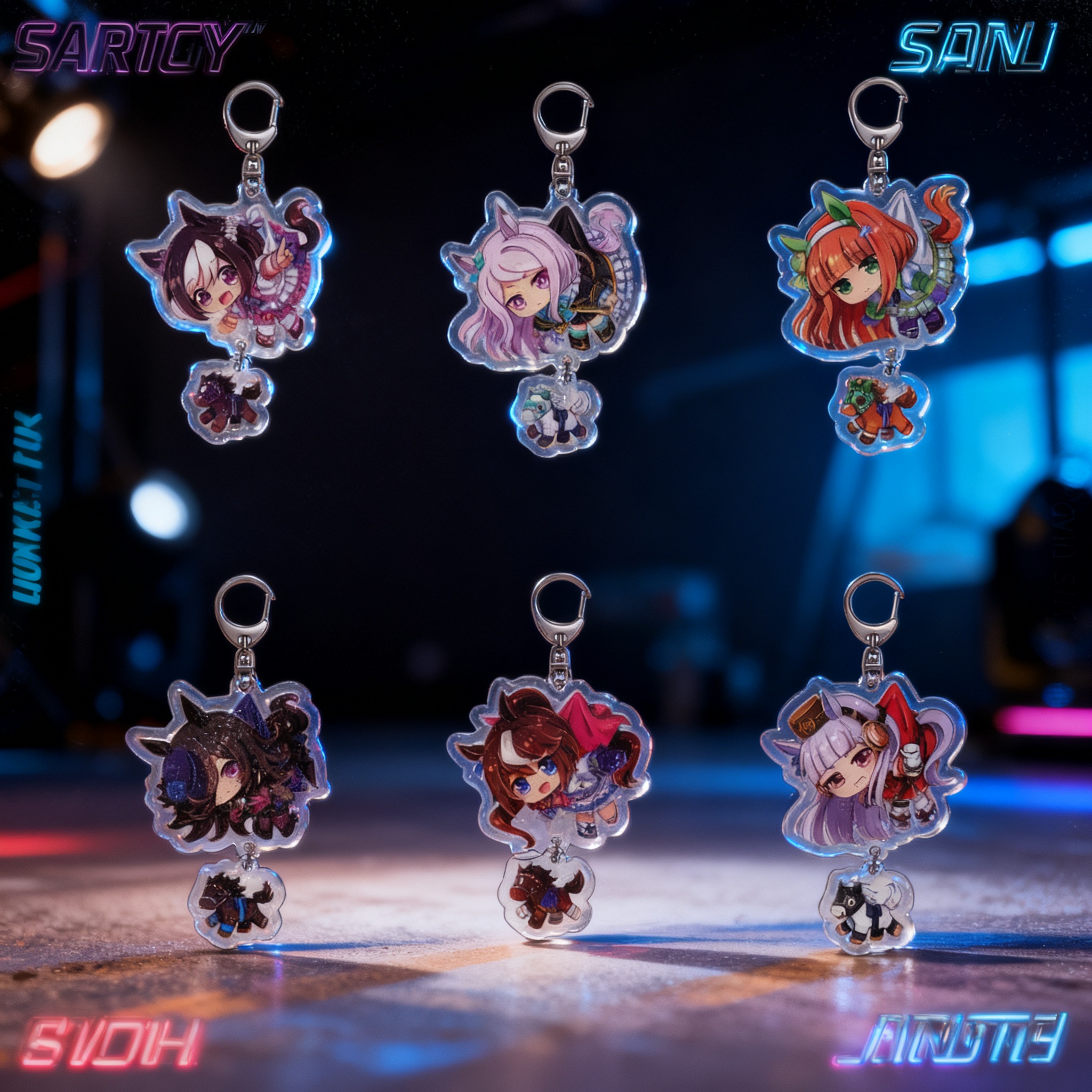 Anime Umamusume Pretty Derby A - Men Keychain Accessories reseña y precio
