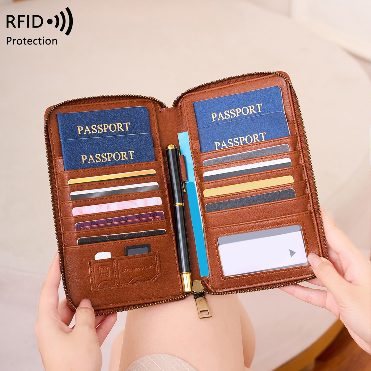 Trendy Airplane Design RFID Bl - Passport Wallet Rfid reseña y precio