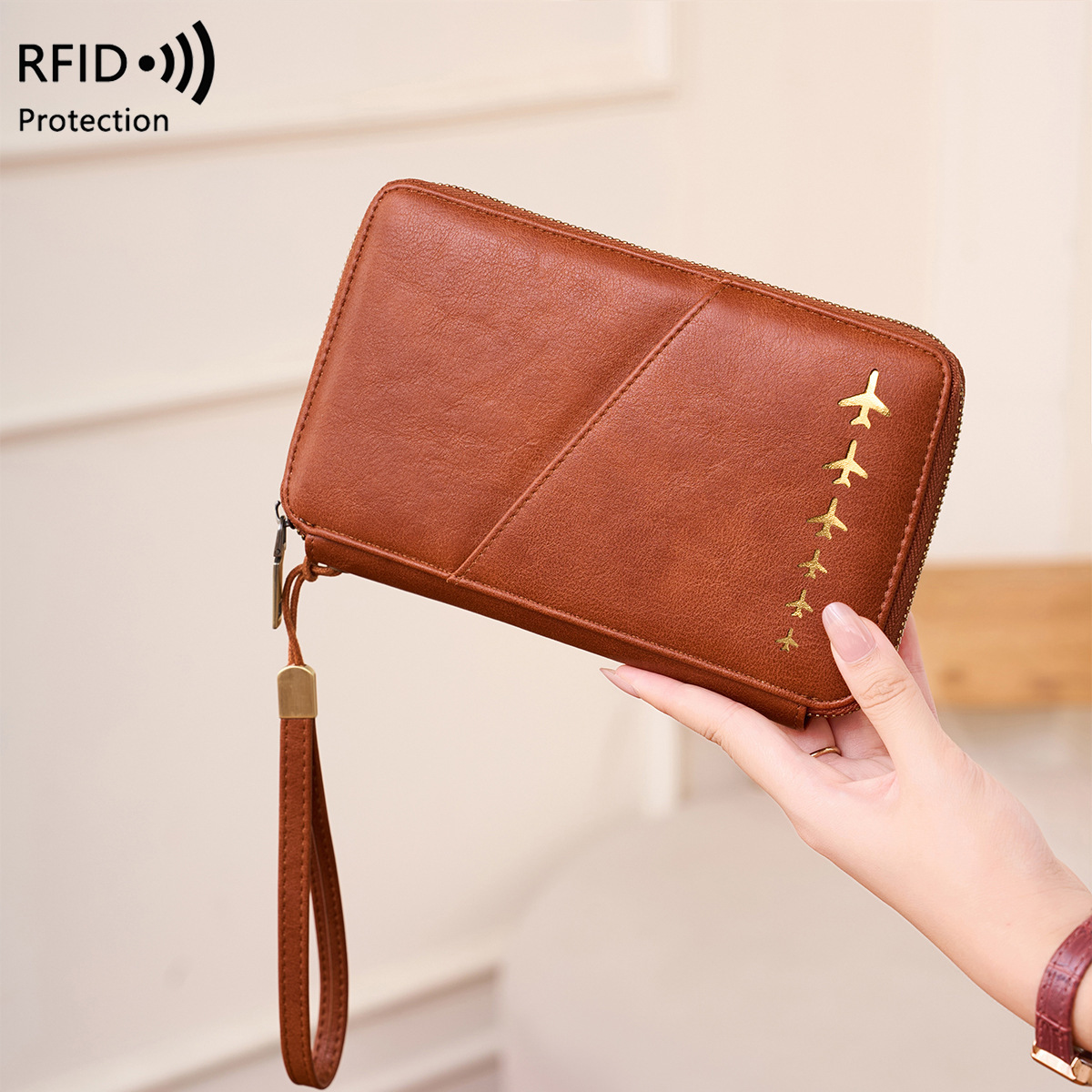 Trendy Airplane Design RFID Bl - Passport Wallet Rfid reseña y precio