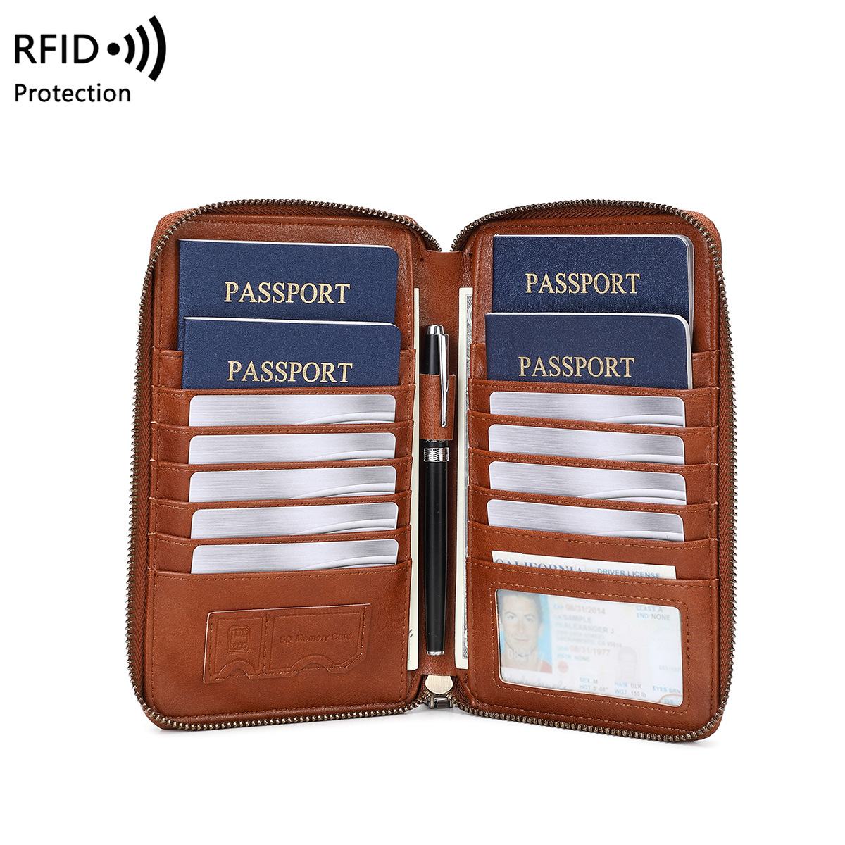 Trendy Airplane Design RFID Bl - Passport Wallet Rfid reseña y precio