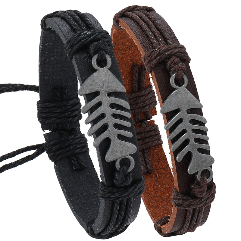 Trendy Retro Leather Woven Fis - Men Accessories Pk reseña y precio