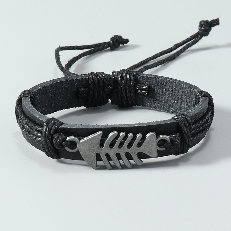 Trendy Retro Leather Woven Fis - Men Accessories Pk reseña y precio