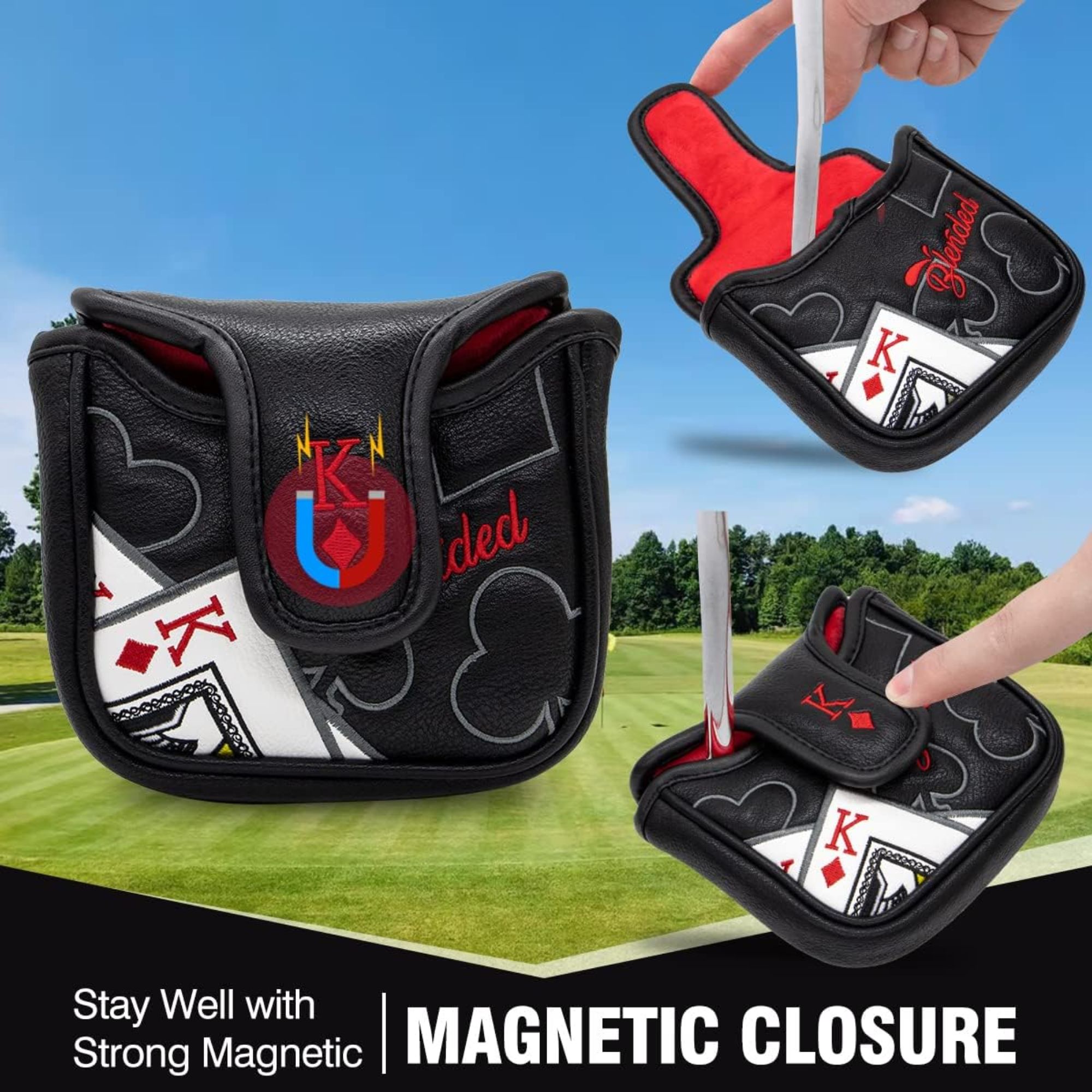 King Of Hearts Embroidered Mal - Men Accessories Usa reseña y precio