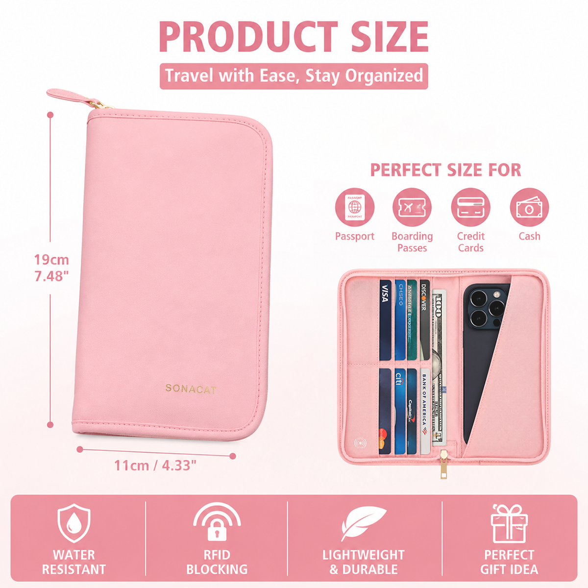 RFID Blocking Passport Holder  - Passport Wallet Rfid reseña y precio