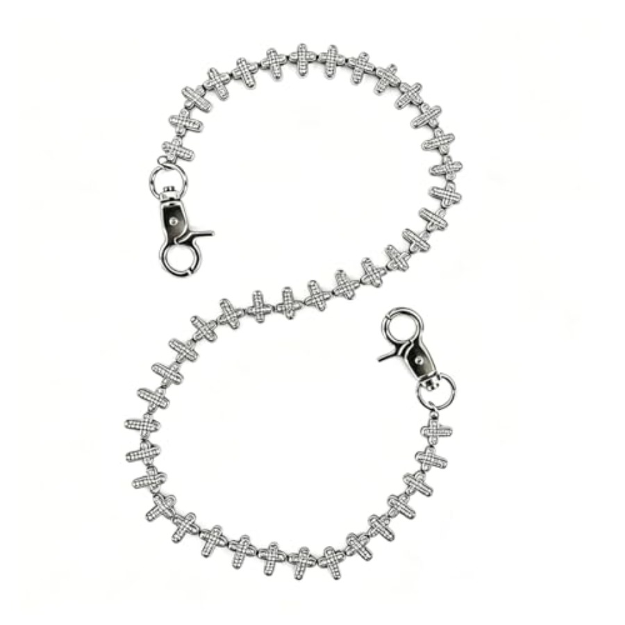 Cross Pants Chain Jeans keycha - Men Accessories In Silver reseña y precio
