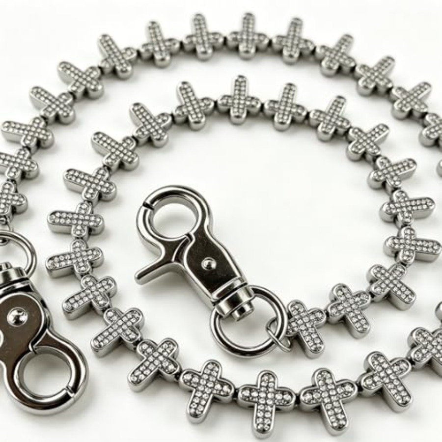 Cross Pants Chain Jeans keycha - Men Accessories In Silver reseña y precio