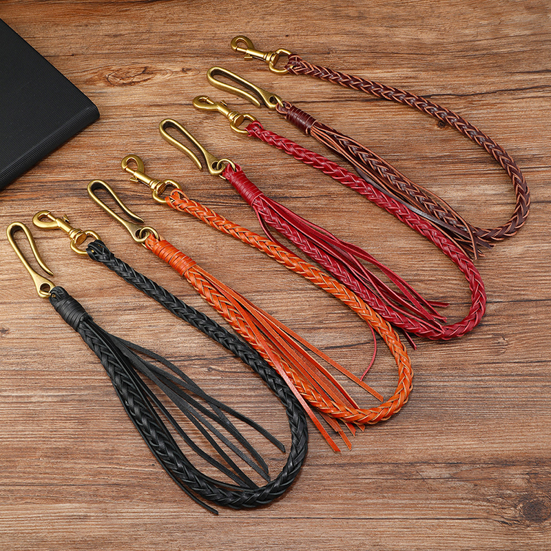Vintage Leather Tassel Jeans C - Men Accessories Pk reseña y precio