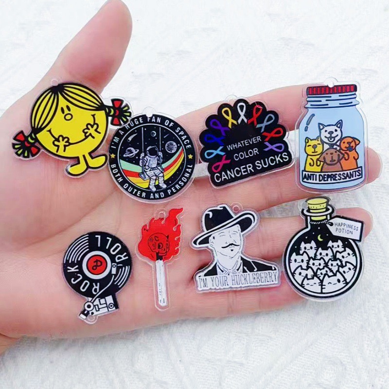 10pcs Halloween cartoon charac - Men Keychain Accessories reseña y precio