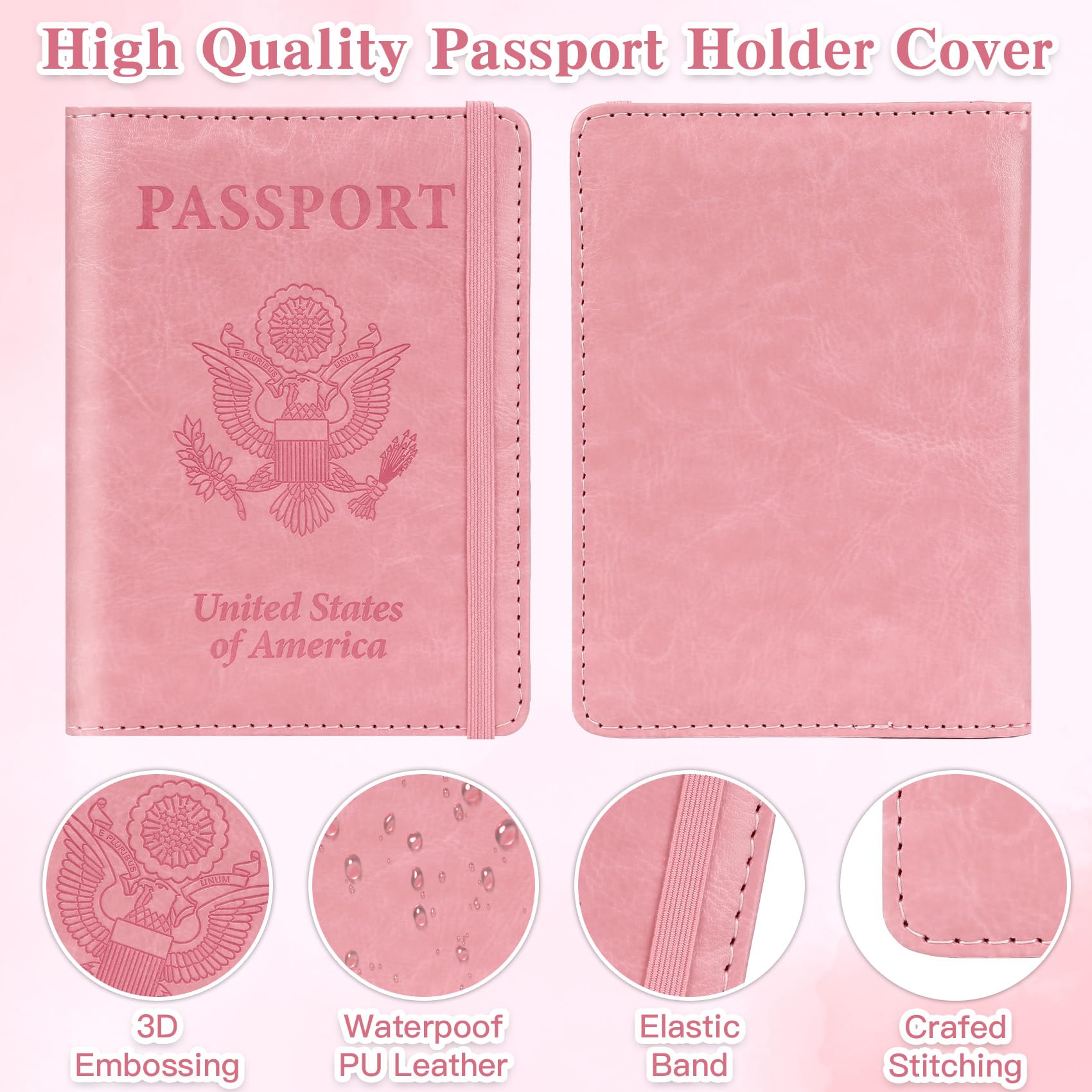 Passport Holder for Travel, Rf - Passport Wallet Rfid reseña y precio