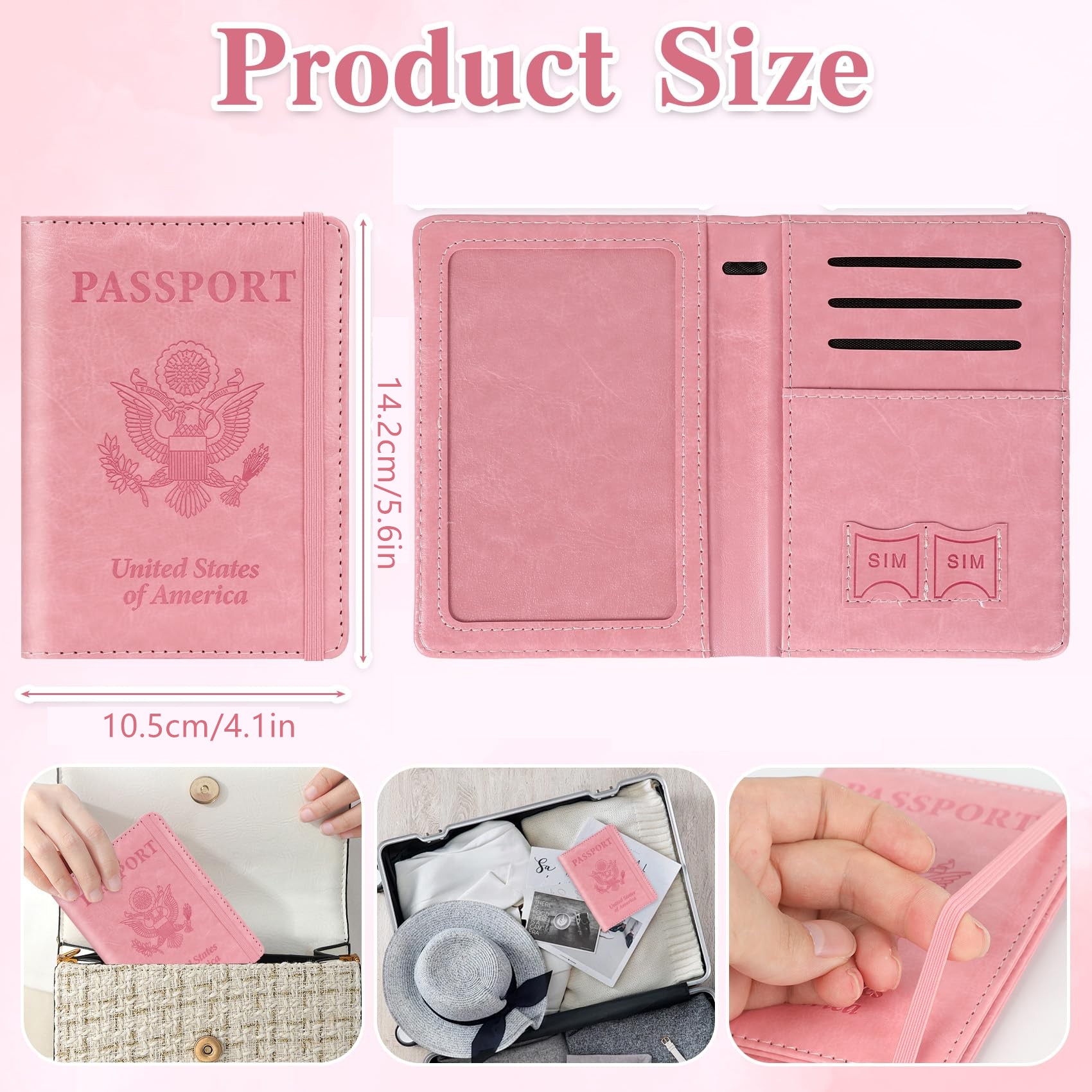 Passport Holder for Travel, Rf - Passport Wallet Rfid reseña y precio