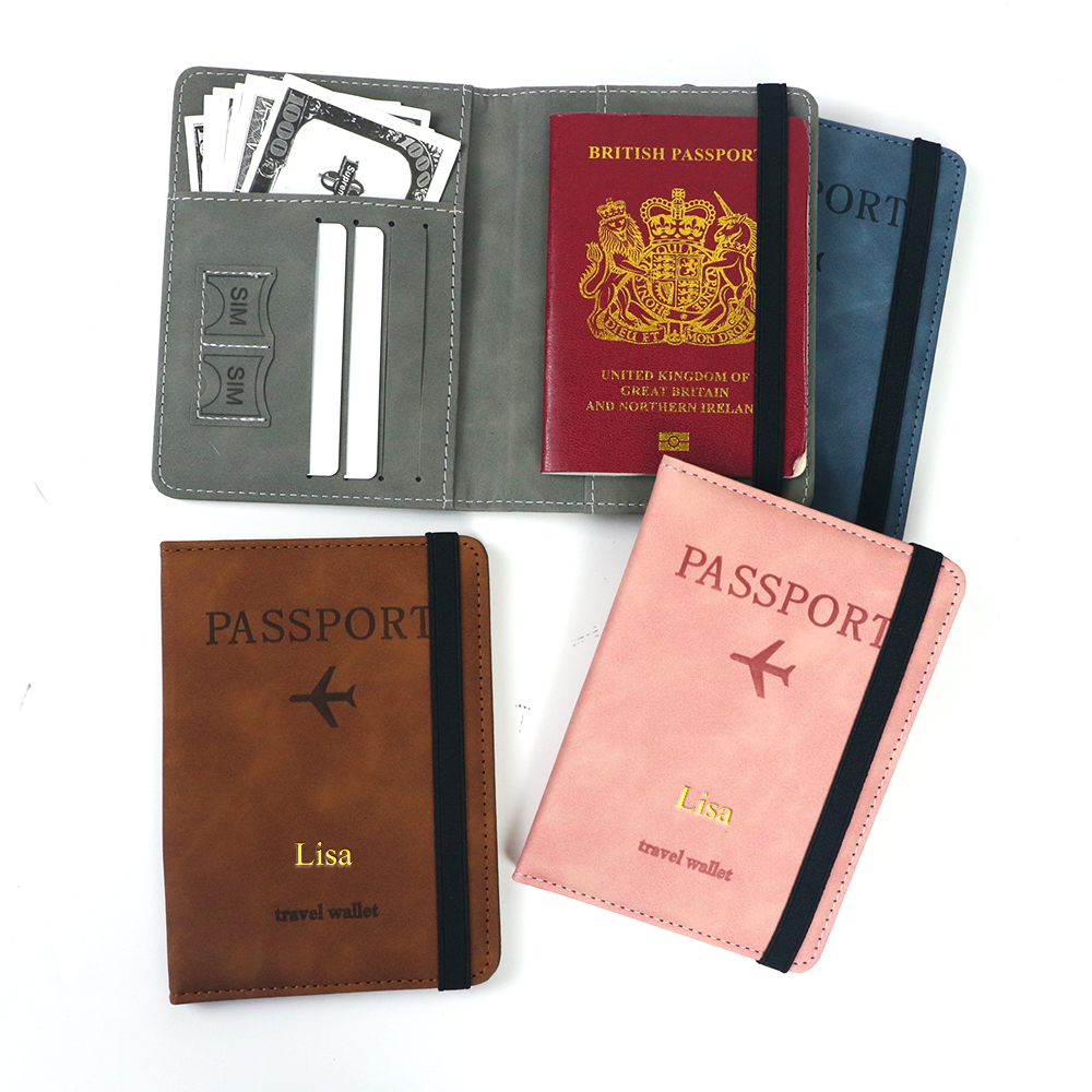 Customized Name PU Leather Car - Passport Wallet Rfid reseña y precio