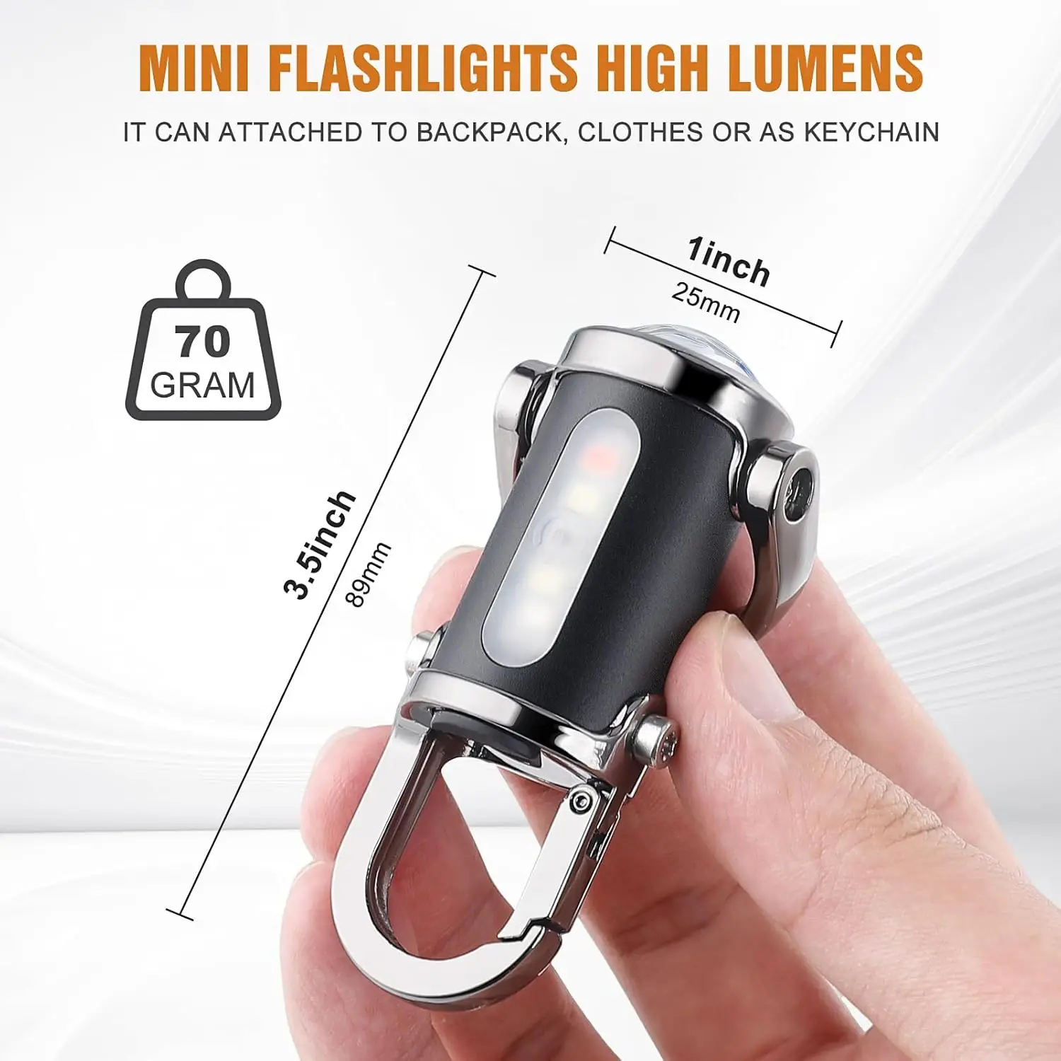 Mini Keychain Flashlight Recha - Men Keychain Accessories reseña y precio