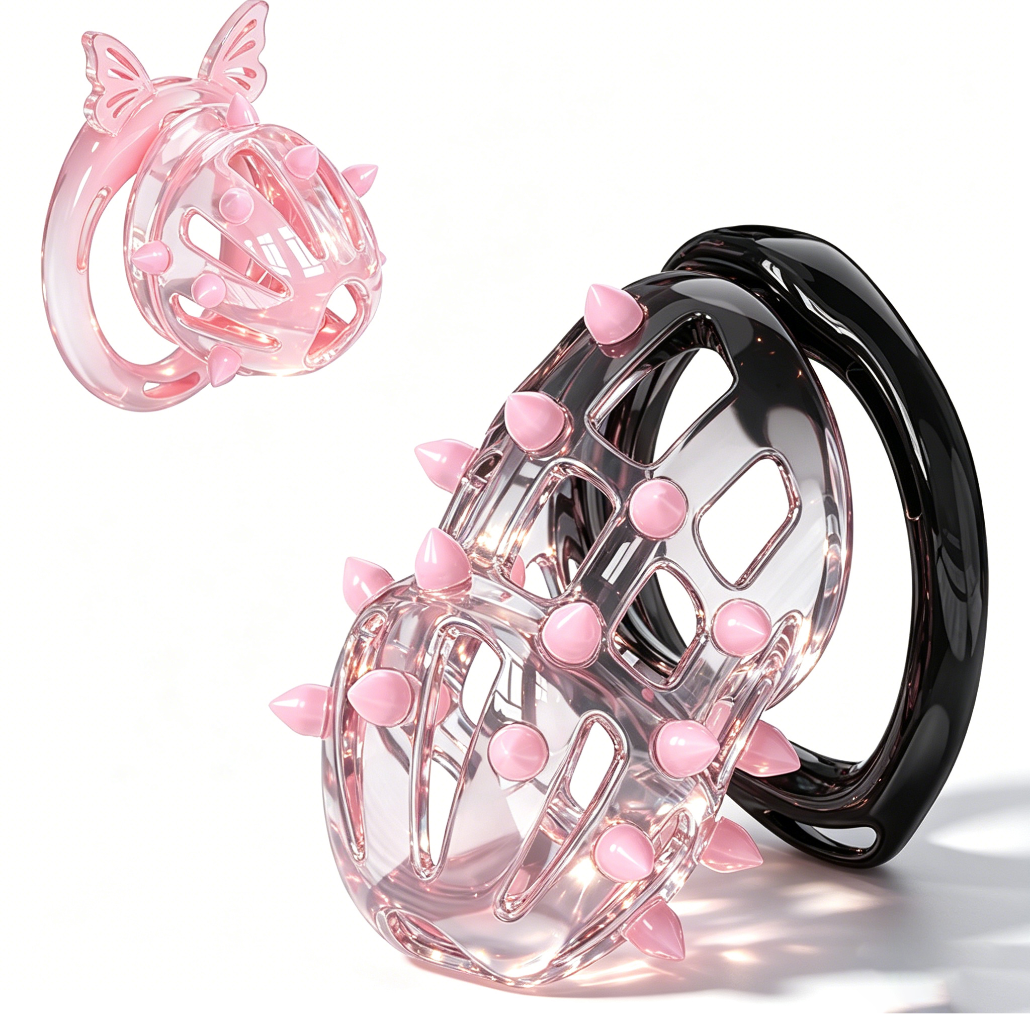 Chastity Cage with 4 Size Ring - Men Accessories Jewellery reseña y precio