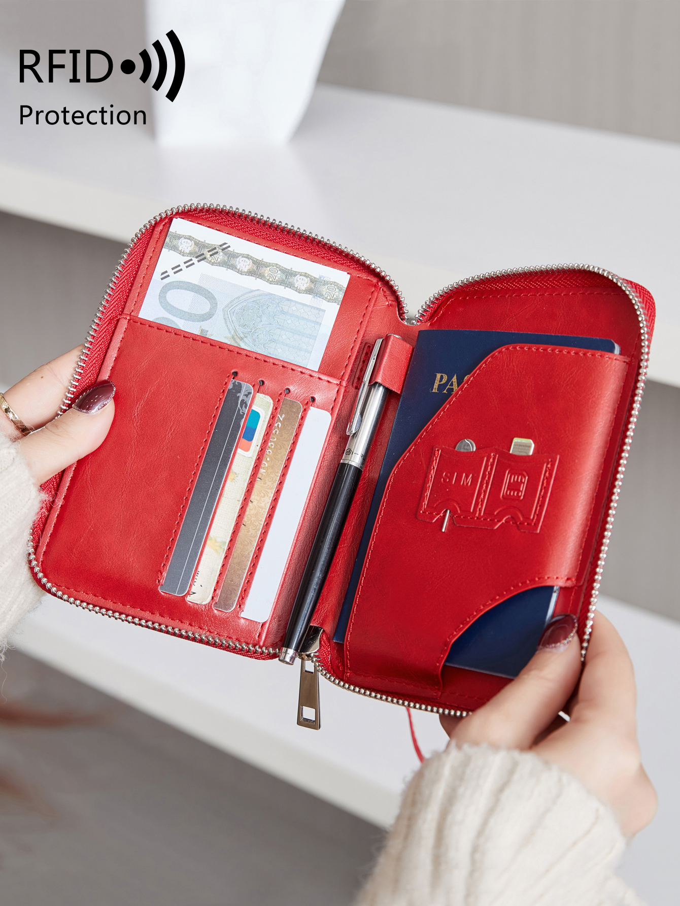 Minimalist and Fashionable RFI - Passport Wallet Rfid reseña y precio