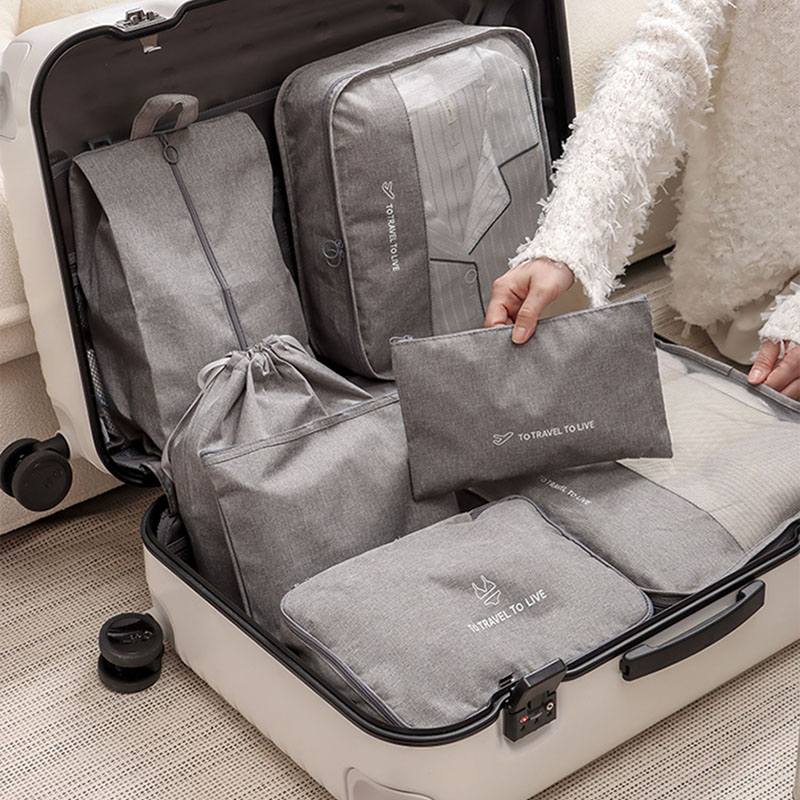 7 Piece Travel Packing Cubes S - Men Accessories Kit reseña y precio