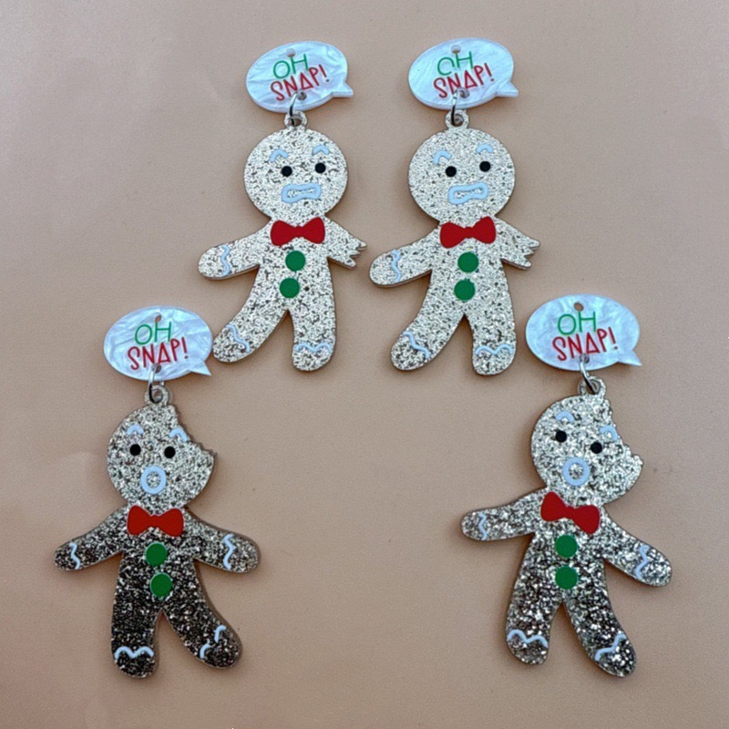 10pcs Cute Christmas Gingerbre - Men Keychain Accessories reseña y precio