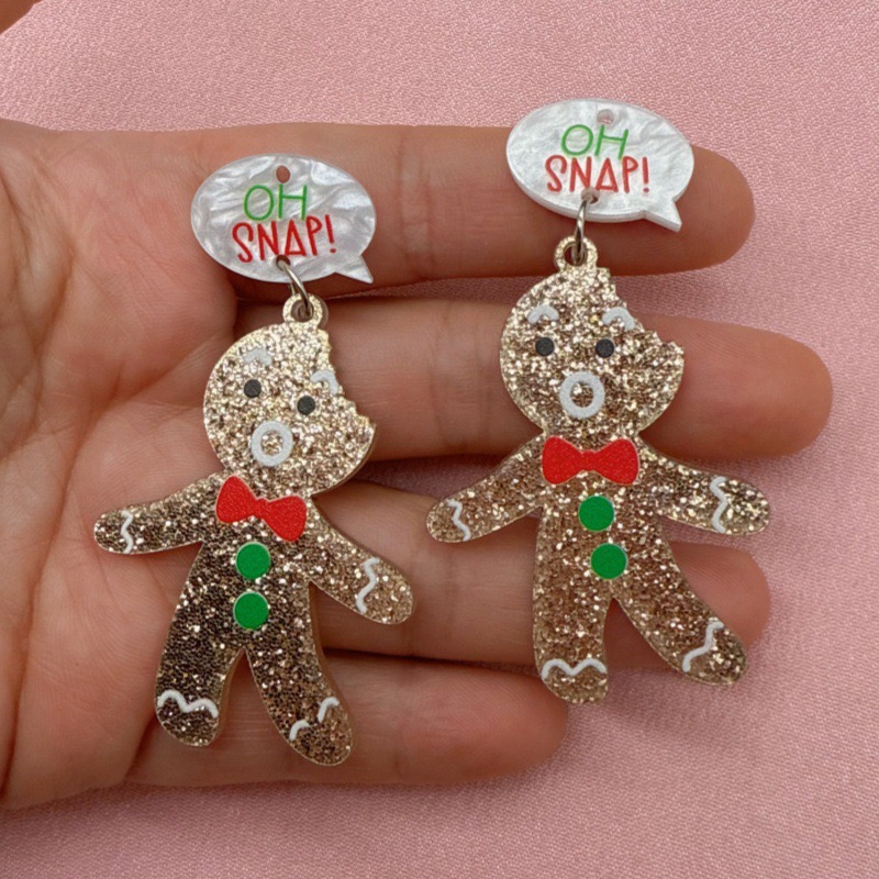 10pcs Cute Christmas Gingerbre - Men Keychain Accessories reseña y precio