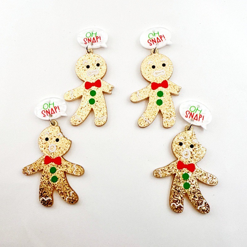 10pcs Cute Christmas Gingerbre - Men Keychain Accessories reseña y precio