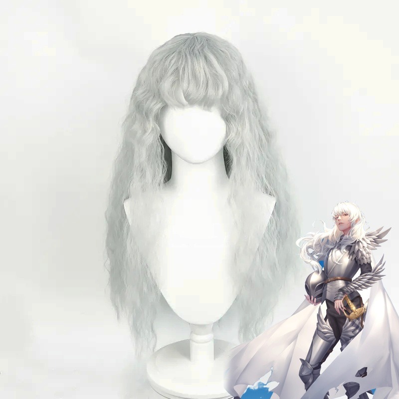 Anime Game Berserk Cosplay Wig - Men Accessories In Silver reseña y precio