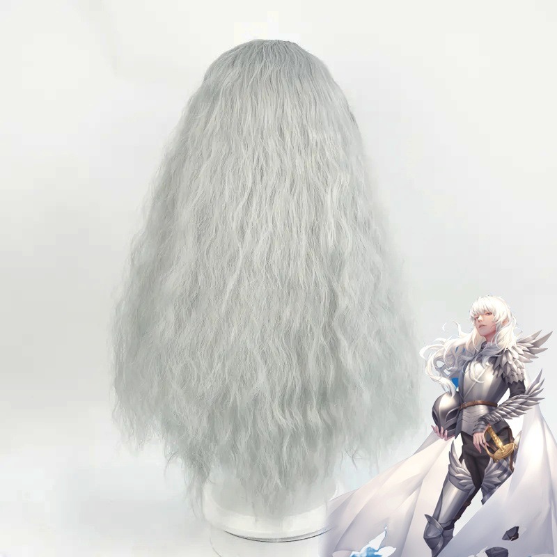 Anime Game Berserk Cosplay Wig - Men Accessories In Silver reseña y precio