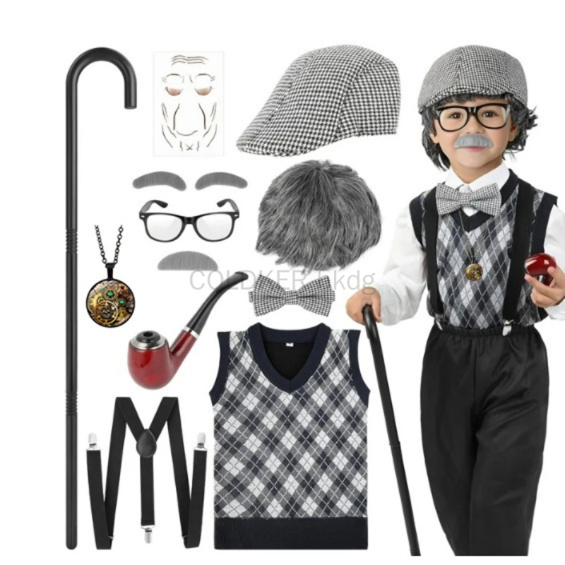Halloween Festival Old Man Cos - Men Accessories Pack reseña y precio