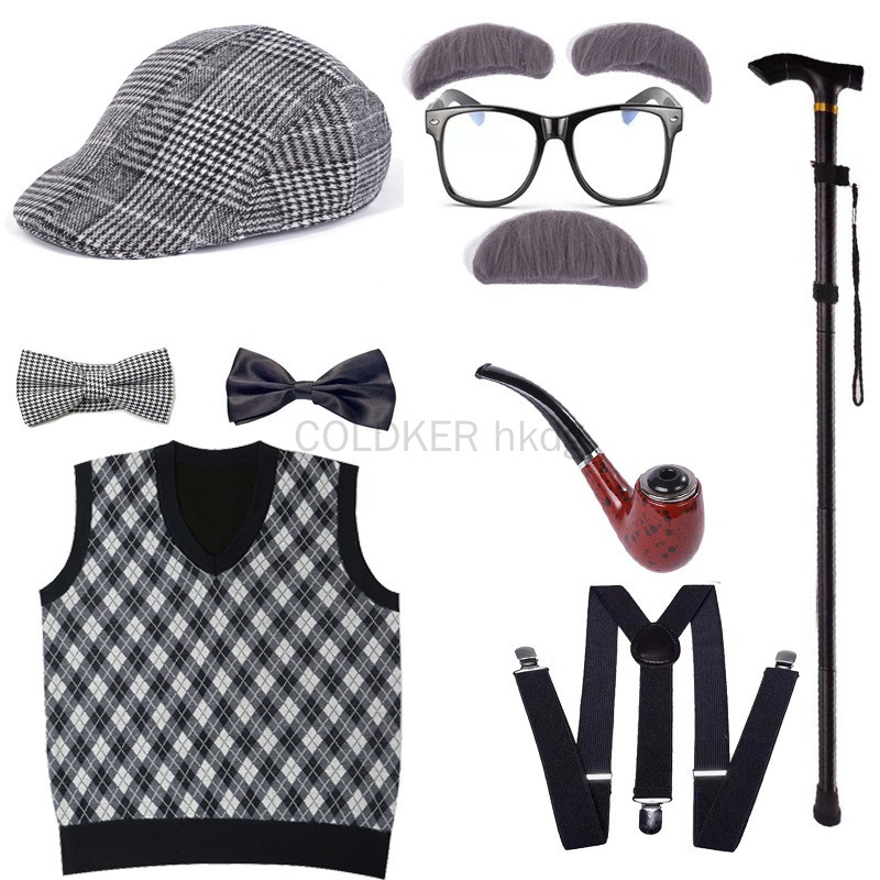 Halloween Festival Old Man Cos - Men Accessories Pack reseña y precio