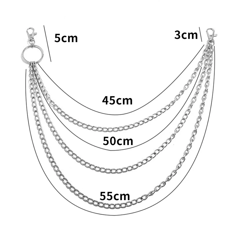 Layer Metal Belt Chain Punk Ho - Men'S Accessories Chain reseña y precio