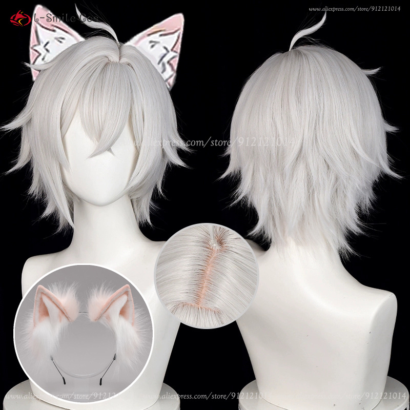 ZZZ Seth Lowell Cosplay Wig 30 - Men Accessories In Silver reseña y precio