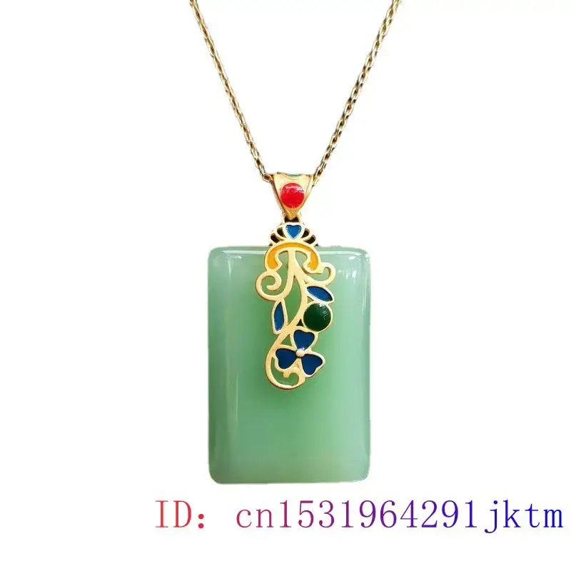 Jade Pendant Necklace Amulet C - Men Accessories In Silver reseña y precio
