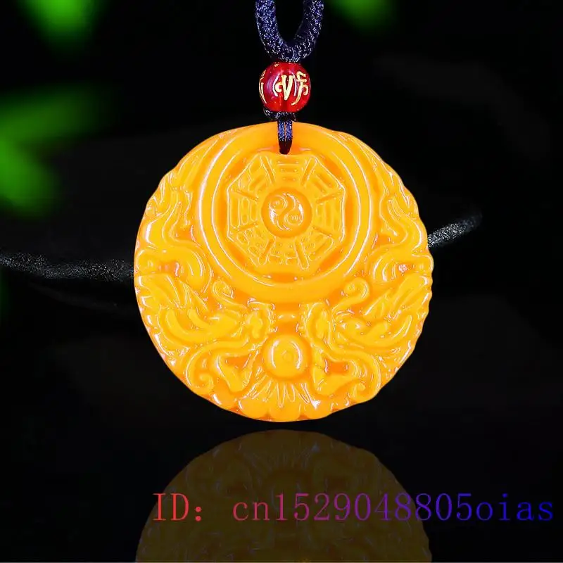 Yellow Jade Dragon Pendant Gif - Men'S Yellow Accessories reseña y precio
