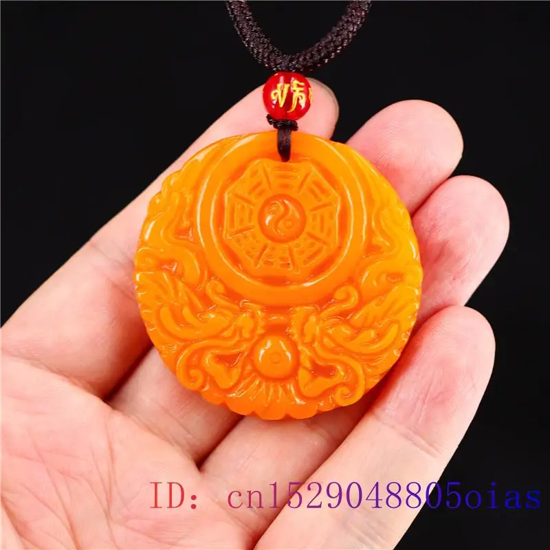 Yellow Jade Dragon Pendant Gif - Men'S Yellow Accessories reseña y precio