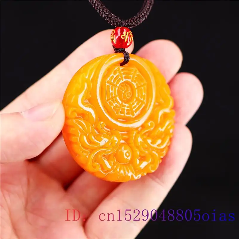 Yellow Jade Dragon Pendant Gif - Men'S Yellow Accessories reseña y precio