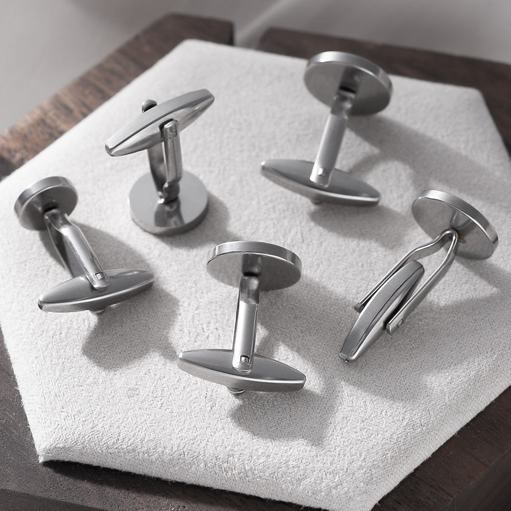 5Pcs Stainless Steel Cufflinks - Men Accessories Jewellery reseña y precio