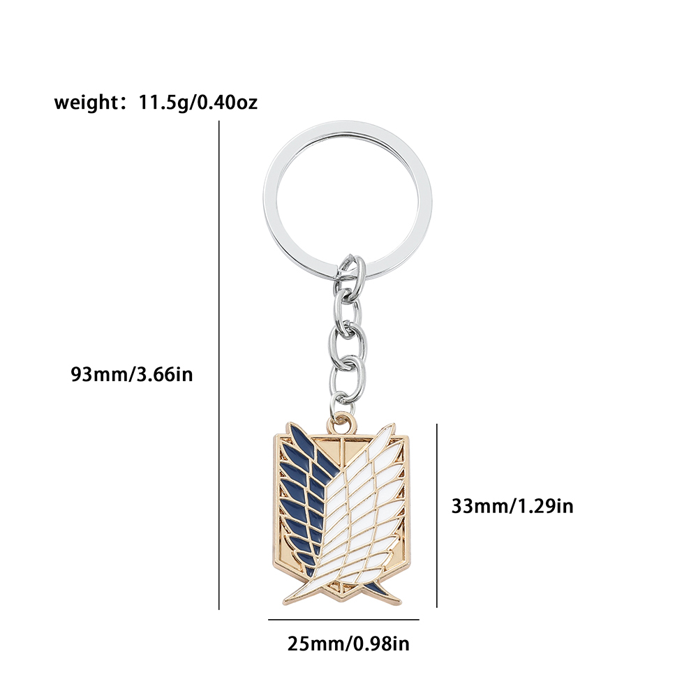 Anime Attack on Titan Enamel B - Men Keychain Accessories reseña y precio