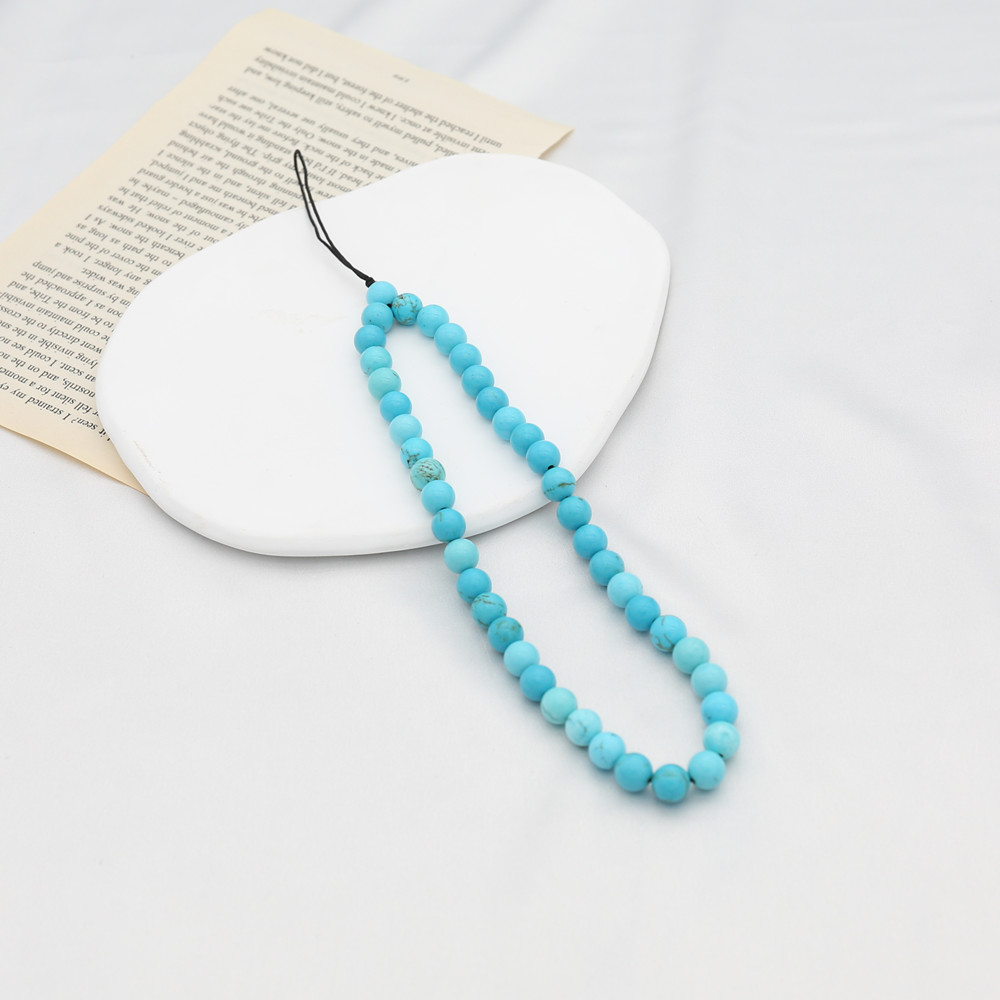 8MM Blue Turquoise Beaded Mobi - Men'S Accessories Chain reseña y precio
