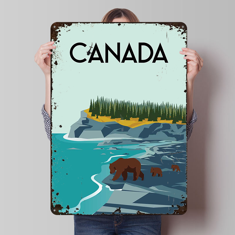 Canada Travel Poster Customize - Men'S Accessories Canada reseña y precio