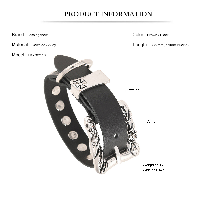 Rock Punk Style Large Buckle B - Men Accessories Pk reseña y precio