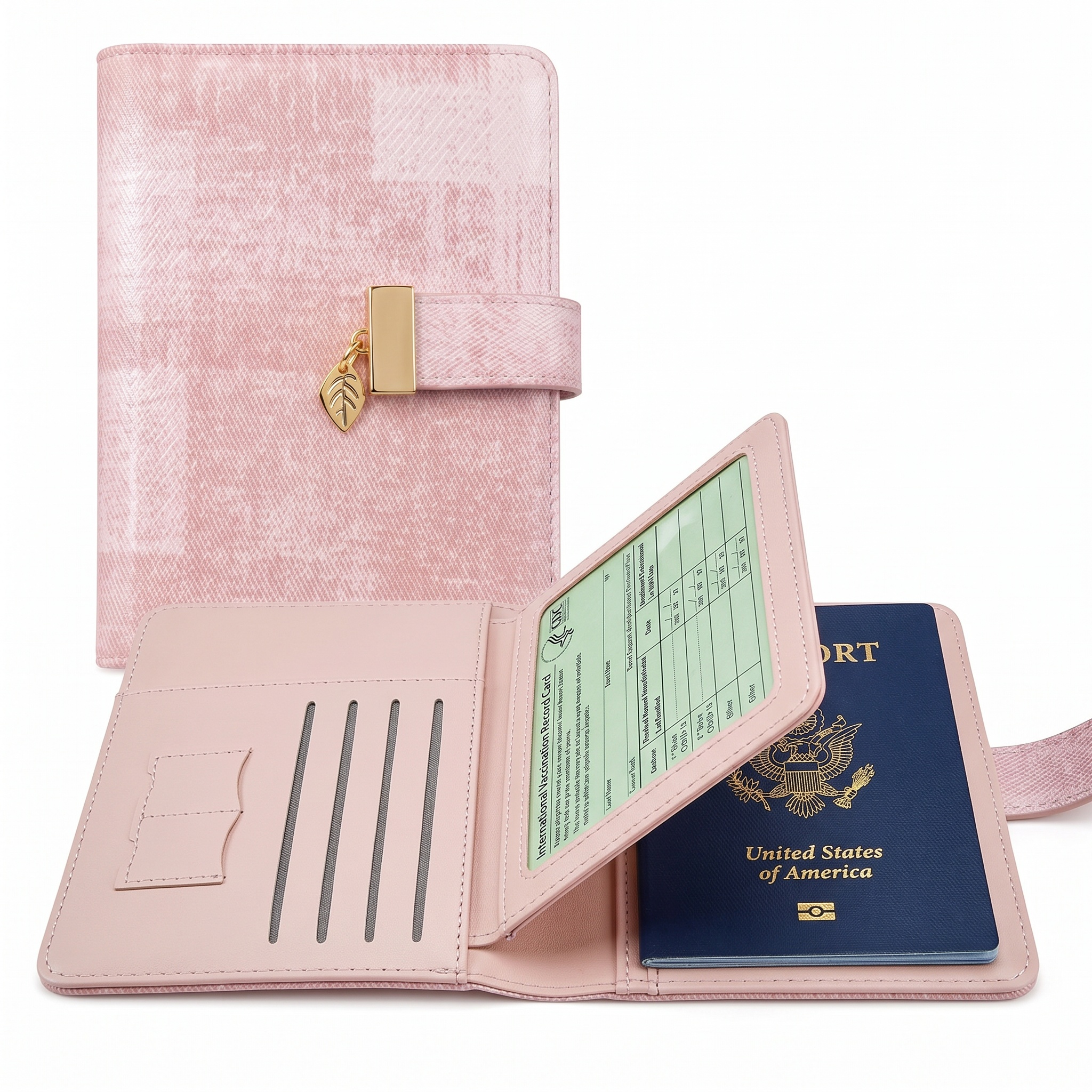 Pomelo Best Pink Plaid RFID Bl - Passport Wallet Rfid reseña y precio