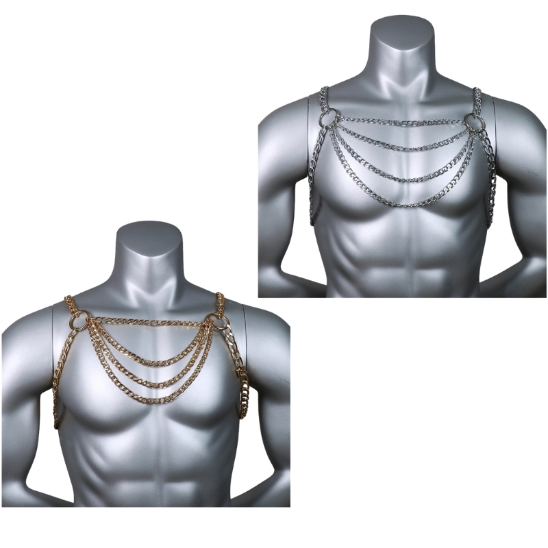 Men's Sexy Metal Body Chest Ch - Men'S Accessories Chain reseña y precio