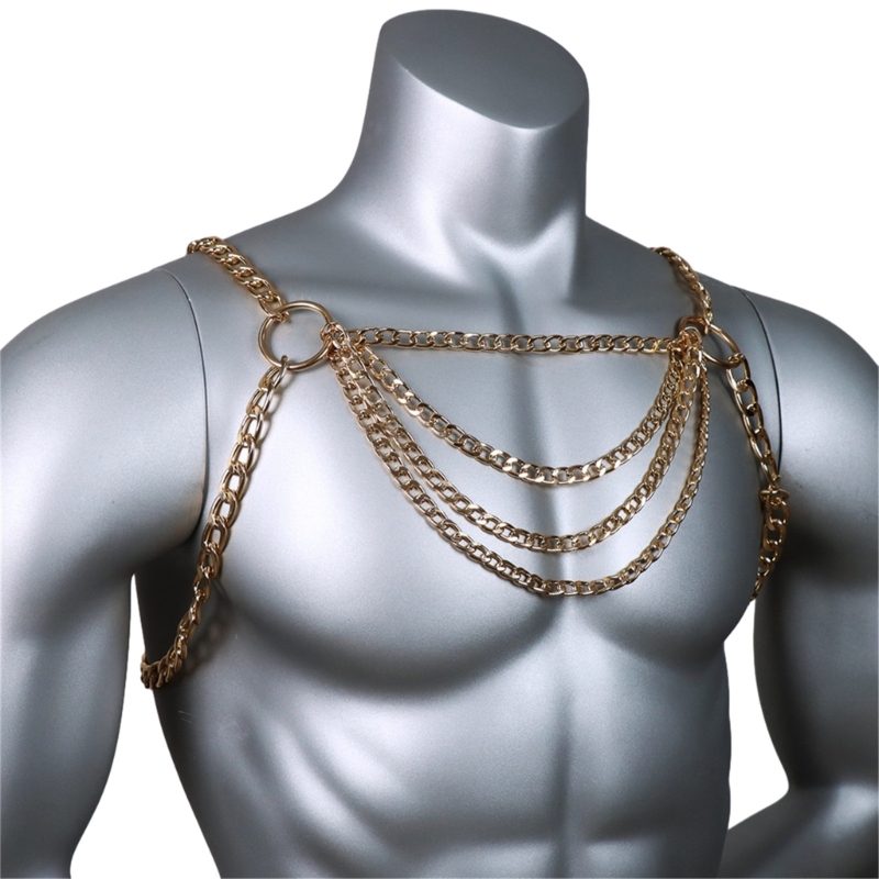 Men's Sexy Metal Body Chest Ch - Men'S Accessories Chain reseña y precio