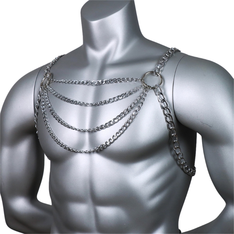 Men's Sexy Metal Body Chest Ch - Men'S Accessories Chain reseña y precio
