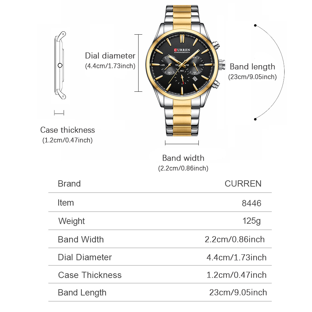 CURREN Casual Quartz Chrono Sp - Men Accessories Jewellery reseña y precio