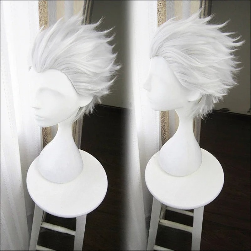 Short Silver Grey Slicked-back - Men Accessories In Silver reseña y precio