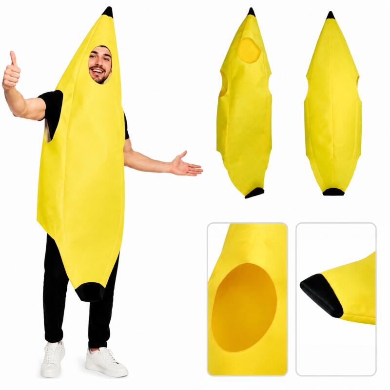 Adult Banana Costume Funny Fru - Men'S Yellow Accessories reseña y precio