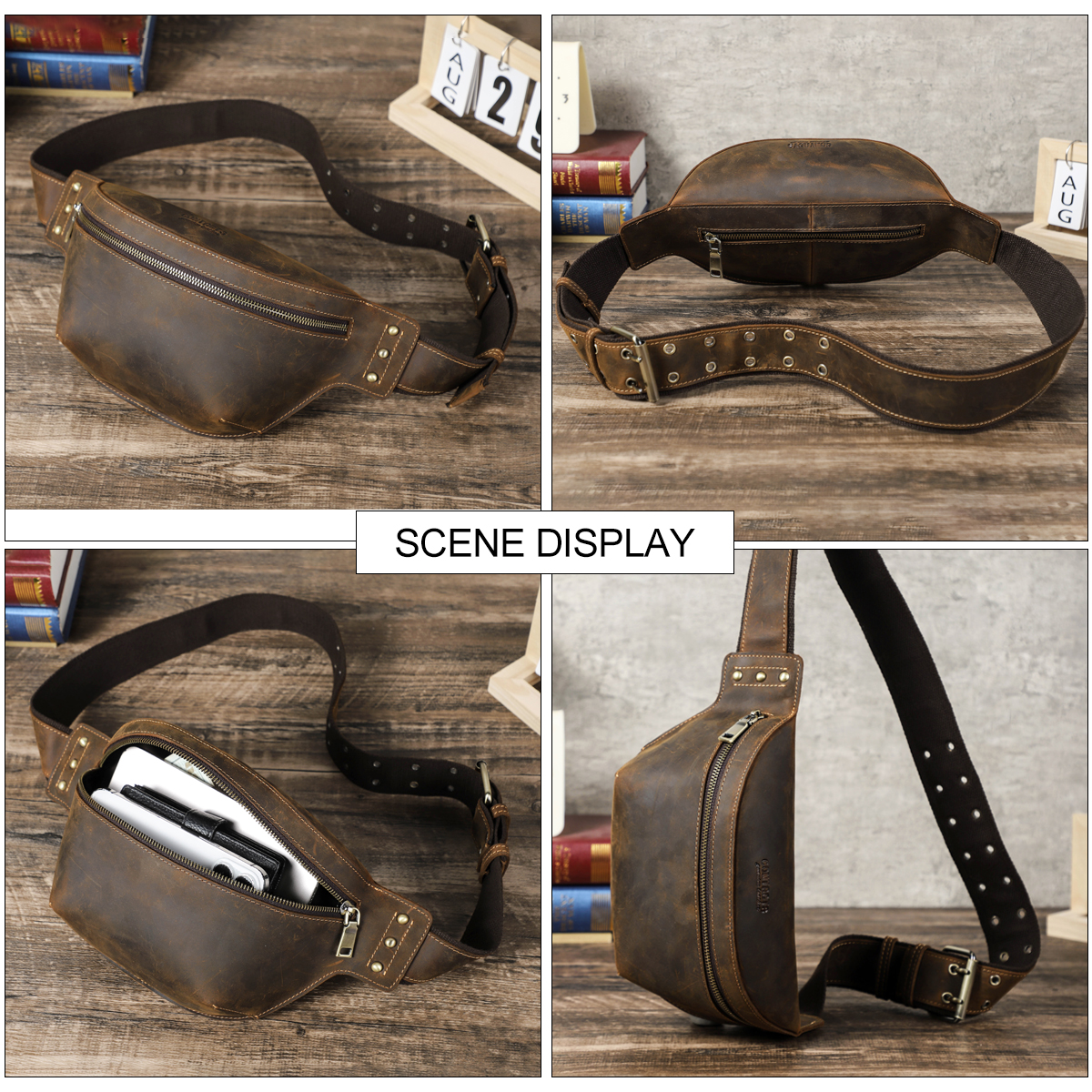 CONTACT'S Genuine Leather Wais - Men Accessories Pack reseña y precio