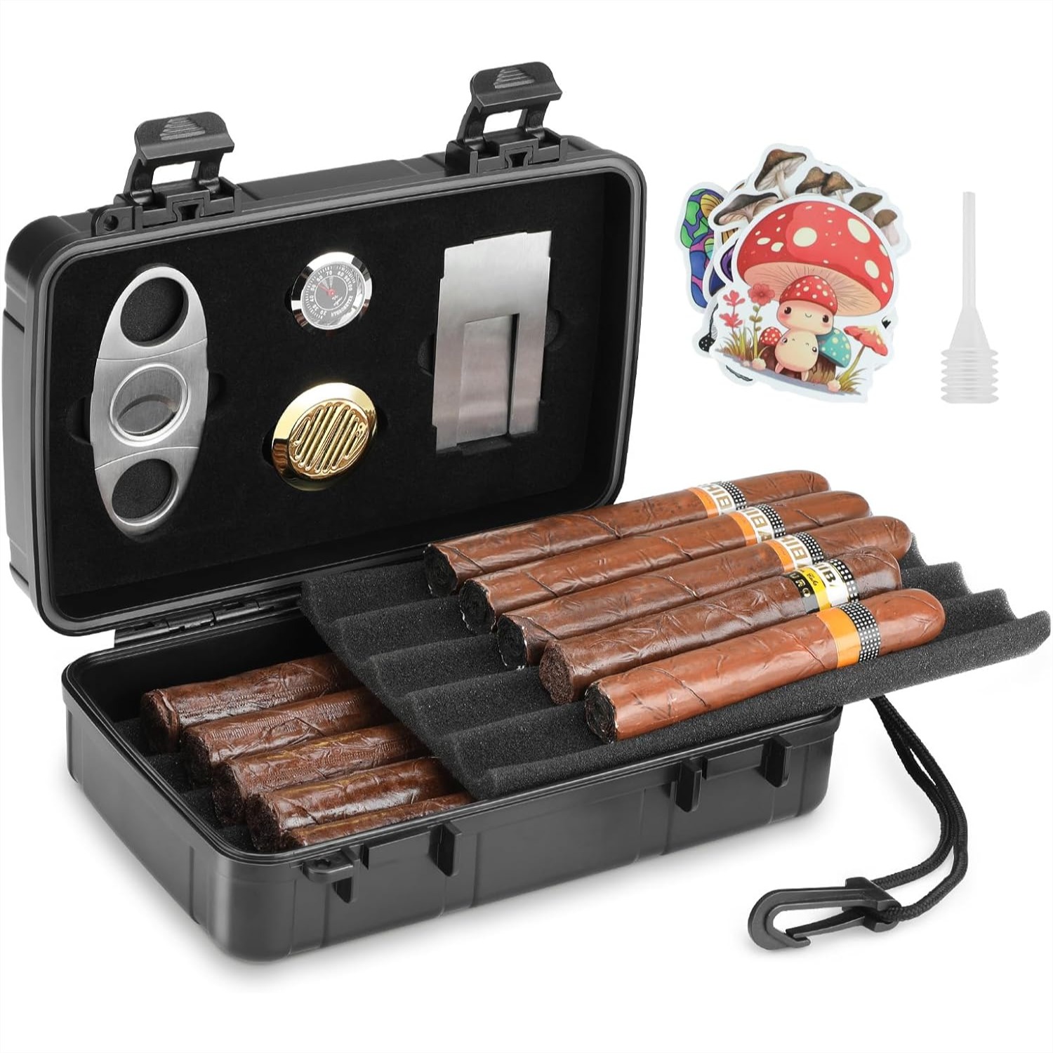 Portable Cigar Humidor Holds 1 - Men Accessories Usa reseña y precio