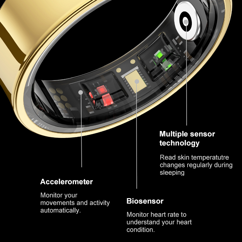 R09 Smart Ring Men Women with  - Men Accessories Jewellery reseña y precio