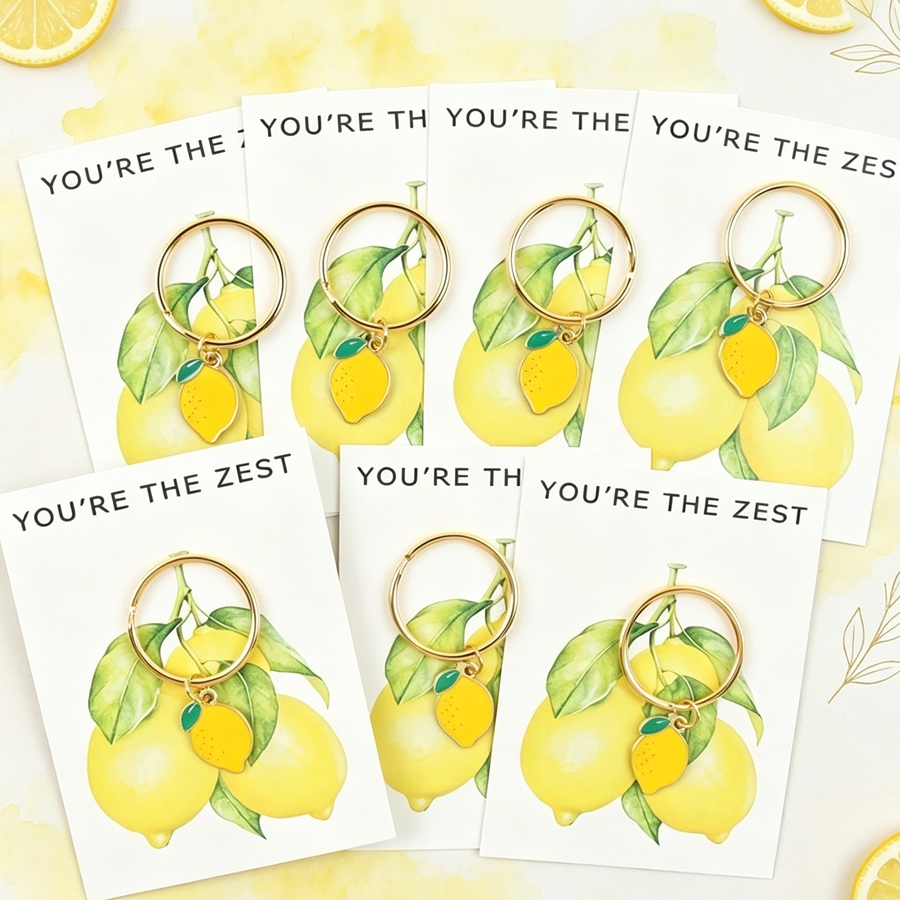7 Chic Lemon Keychains, Includ - Men Keychain Accessories reseña y precio