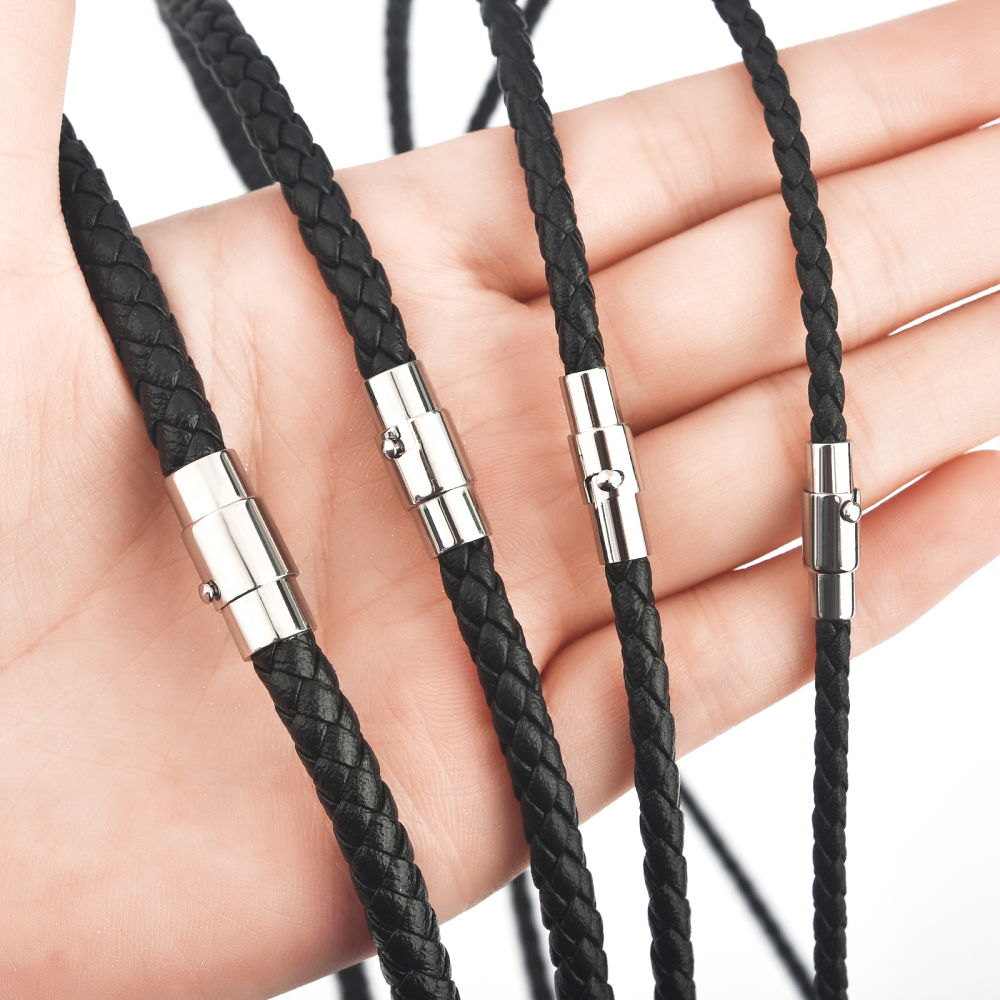 45/50/60cm Leather Necklace Wa - Men'S Accessories Chain reseña y precio